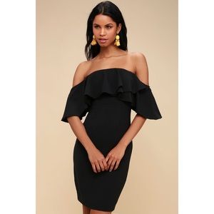 NWT Lulu’s Aurelia Off The Shoulder Midi Dress
